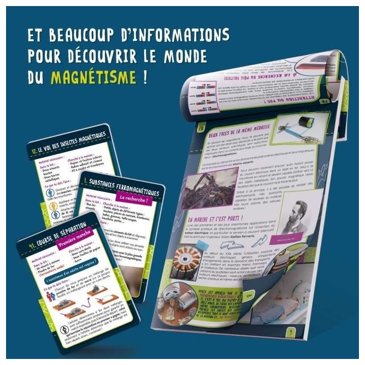 50 expériences de magnétisme - Kit Scientifique - I'M A GENIUS 50 expériences de magnétisme - Kit Scientifique - I'M A GENIUS