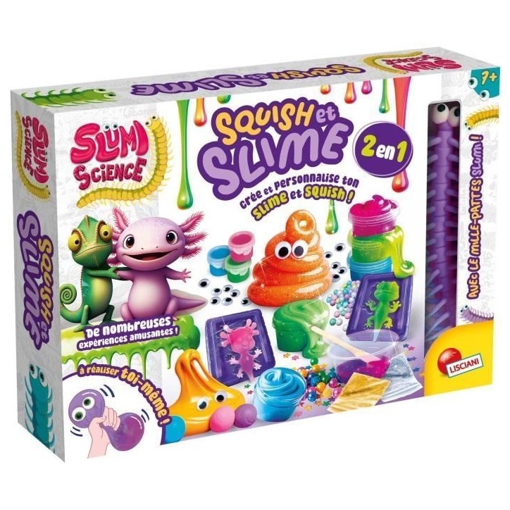 Squish et slime - Kit Scientifique - SLUMI SCIENCE - Composants Variés, Recettes Illustrées Squish et slime - Kit Scientifique - SLUMI SCIENCE - Composants Variés, Recettes Illustrées