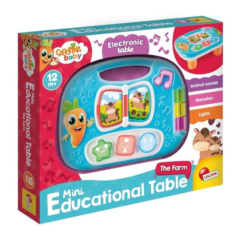 La Ferme - Mini table éducative - CAROTINA BABY - Découverte des ani La Ferme - Mini table éducative - CAROTINA BABY - Découverte des ani