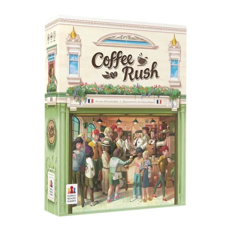 Jeu de gestion - ASMODEE - KBGCR01FR - Coffee Rush - 2 joueurs ou plus Jeu de gestion - ASMODEE - KBGCR01FR - Coffee Rush - 2 joueurs ou plus