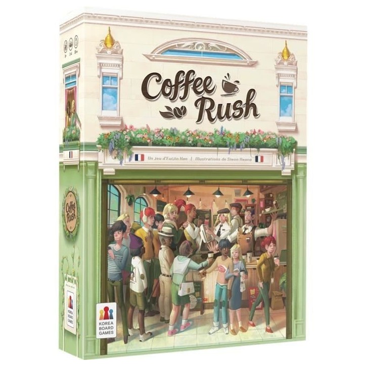 Jeu de gestion - ASMODEE - KBGCR01FR - Coffee Rush - 2 joueurs ou plus - 30 min de jeu