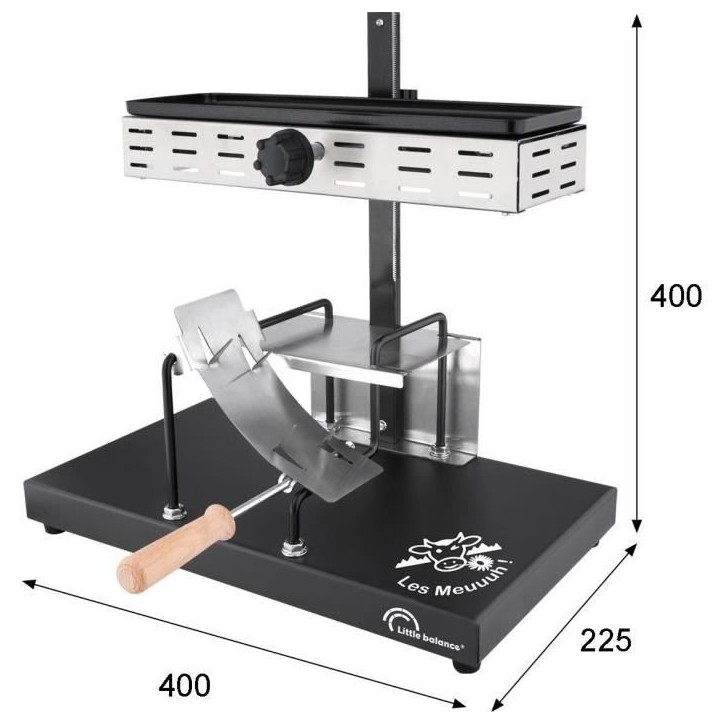 Appareil a raclette LITTLE BALANCE - Savoyarde Demi Meule - Jusqu'a 6 personnes - Design Meuuuh - 850W Appareil a raclette LITTLE BALANCE - Savoyarde Demi Meule - Jusqu'a 6 personnes - Design Meuuuh - 850W