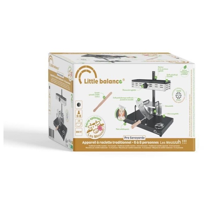 Appareil a raclette LITTLE BALANCE - Savoyarde Demi Meule - Jusqu'a 6 personnes - Design Meuuuh - 850W Appareil a raclette LITTLE BALANCE - Savoyarde Demi Meule - Jusqu'a 6 personnes - Design Meuuuh - 850W