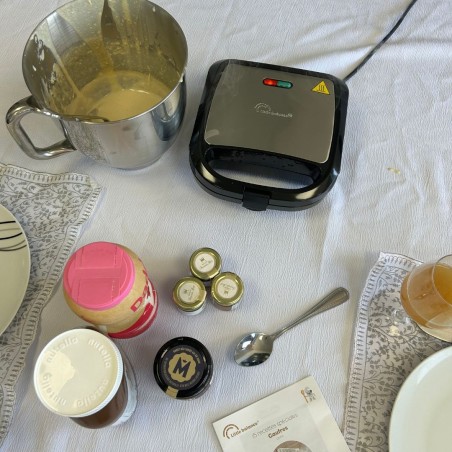 Gaufrier LITTLE BALANCE - Happy Gaufres - Revetement antiadhésif sans PFAS - 750W