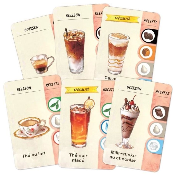 Jeu de gestion - ASMODEE - KBGCR01FR - Coffee Rush - 2 joueurs ou plus - 30 min de jeu