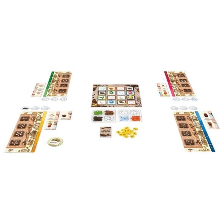 Jeu de gestion - ASMODEE - KBGCR01FR - Coffee Rush - 2 joueurs ou plus - 30 min de jeu