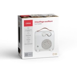 Chauffage soufflant - LIVOO - DOM476 - 900-2000W - 20 m² - Thermostat