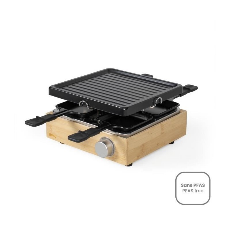 Appareil a raclette 4 personnes - LIVOO - DOC311 - 800W - 4 personnes