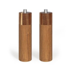 Set de 2 moulins sel et poivre manuels - LIVOO - MEN425 - 40 ml - Bois
