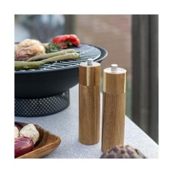Set de 2 moulins sel et poivre manuels - LIVOO - MEN425 - 40 ml - Bois