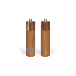 Set de 2 moulins sel et poivre manuels - LIVOO - MEN425 - 40 ml - Bois