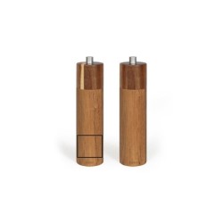 Set de 2 moulins sel et poivre manuels - LIVOO - MEN425 - 40 ml - Bois