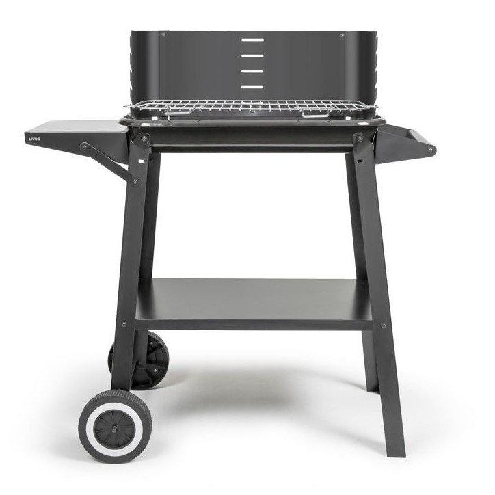 Barbecue a charbon - LIVOO - DOC328 - Inox - Surface de cuisson 48,5 x 28,8 cm - Hauteur réglable 70-84 cm Barbecue a charbon - LIVOO - DOC328 - Inox - Surface de cuisson 48,5 x 28,8 cm - Hauteur réglable 70-84 cm