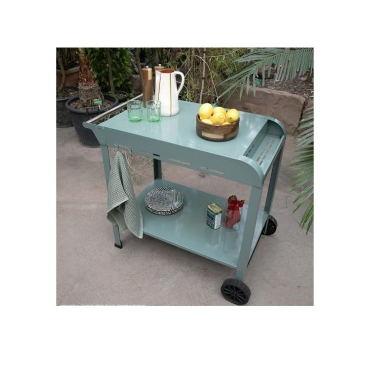 Desserte pour plancha - LIVOO - GS168V - Vert / Noir Desserte pour plancha - LIVOO - GS168V - Vert / Noir