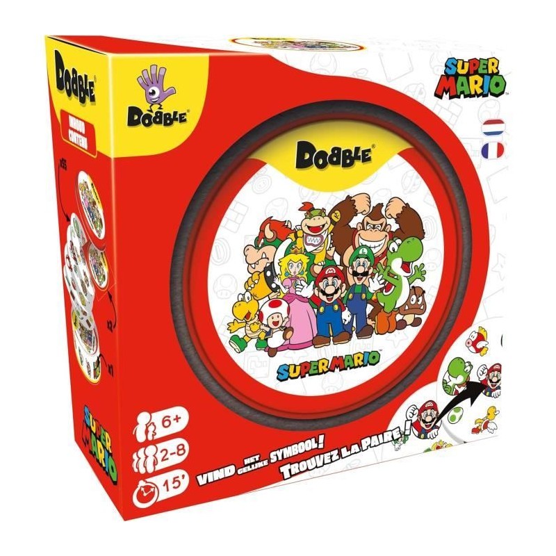 Jeu d'ambiance - Nintendo - Dobble : Super Mario - 2 joueurs ou plus -