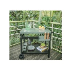 Desserte pour plancha - LIVOO - GS167V - Vert / Noir