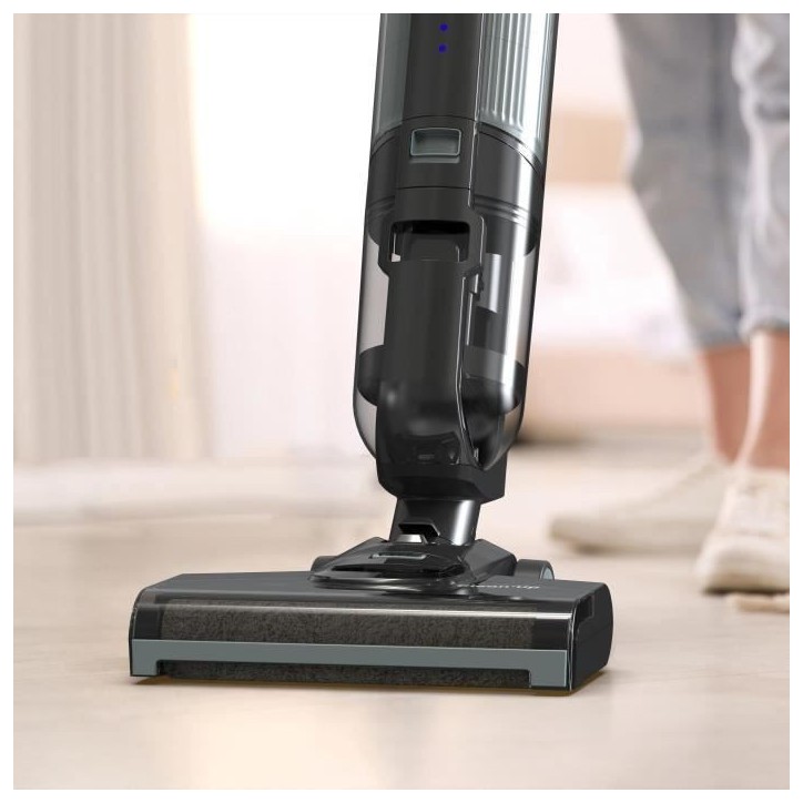 Aspirateur balai laveur filaire - LIVOO - DOH143 CLEAN'UP - 600 W - 2 en 1 - 15 kPa - 80 dB - 2 réservoirs - Gris Aspirateur balai laveur filaire - LIVOO - DOH143 CLEAN'UP - 600 W - 2 en 1 - 15 kPa - 80 dB - 2 réservoirs - Gris