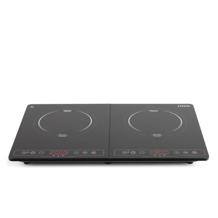 Plaque a induction Double LIVOO DOC236 - 22cm - de 60° a 240° - Noir Plaque a induction Double LIVOO DOC236 - 22cm - de 60° a 240° - Noir