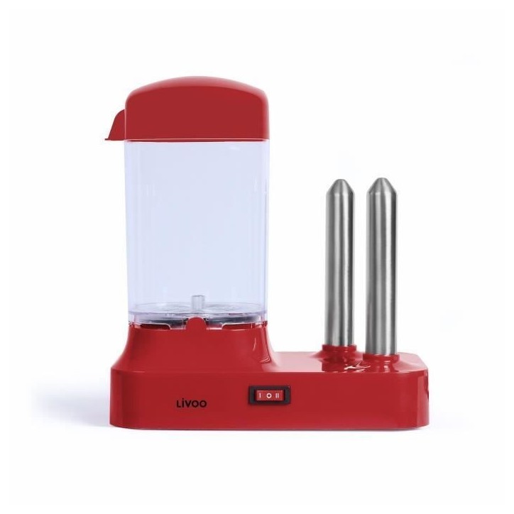 Machine a hot-dog - LIVOO - DOC238RC - 340W - Jusqu'a 6 saucisses - Cuisson vapeur - Cuisson 15 minutes - Comptatible lave-vaiss Machine a hot-dog - LIVOO - DOC238RC - 340W - Jusqu'a 6 saucisses - Cuisson vapeur - Cuisson 15 minutes - Comptatible lave-vaiss
