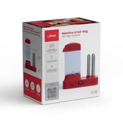 Machine a hot-dog - LIVOO - DOC238RC - 340W - Jusqu'a 6 saucisses - Cu