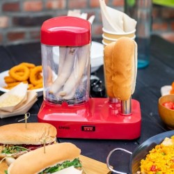 Machine a hot-dog - LIVOO - DOC238RC - 340W - Jusqu'a 6 saucisses - Cu