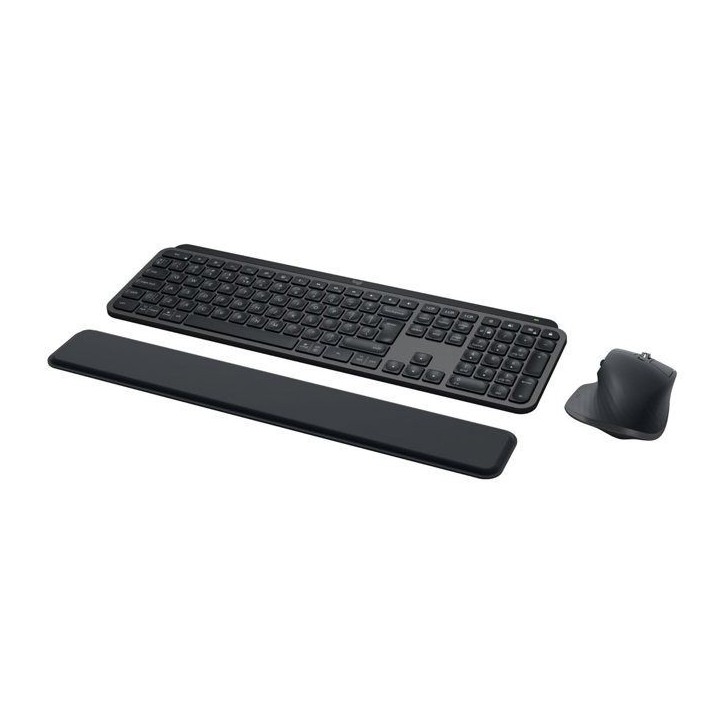 Ensemble Clavier Souris - Sans fil - Logitech - MX Keys S - AZERTY - Rétroéclairé - Graphite