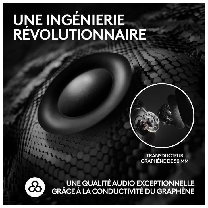 Casque gamer - Sans fil - Logitech G - Pro X 2 - Bleutooth - PS5, PS4, PC - Noir
