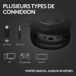 Casque gamer - Sans fil - Logitech G - Pro X 2 - Bleutooth - PS5, PS4,