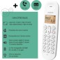 Téléphone fixe sans fil - LOGICOM - DECT ILOA 155T SOLO - Blanc - Avec répondeur