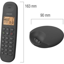 Téléphone fixe sans fil - LOGICOM - DECT ILOA 350 TRIO - Noir - Sans
