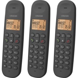 Téléphone fixe sans fil - LOGICOM - DECT ILOA 350 TRIO - Noir - Sans