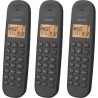 Téléphone fixe sans fil - LOGICOM - DECT ILOA 350 TRIO - Noir - Sans