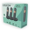 Téléphone fixe sans fil - LOGICOM - DECT ILOA 350 TRIO - Noir - Sans