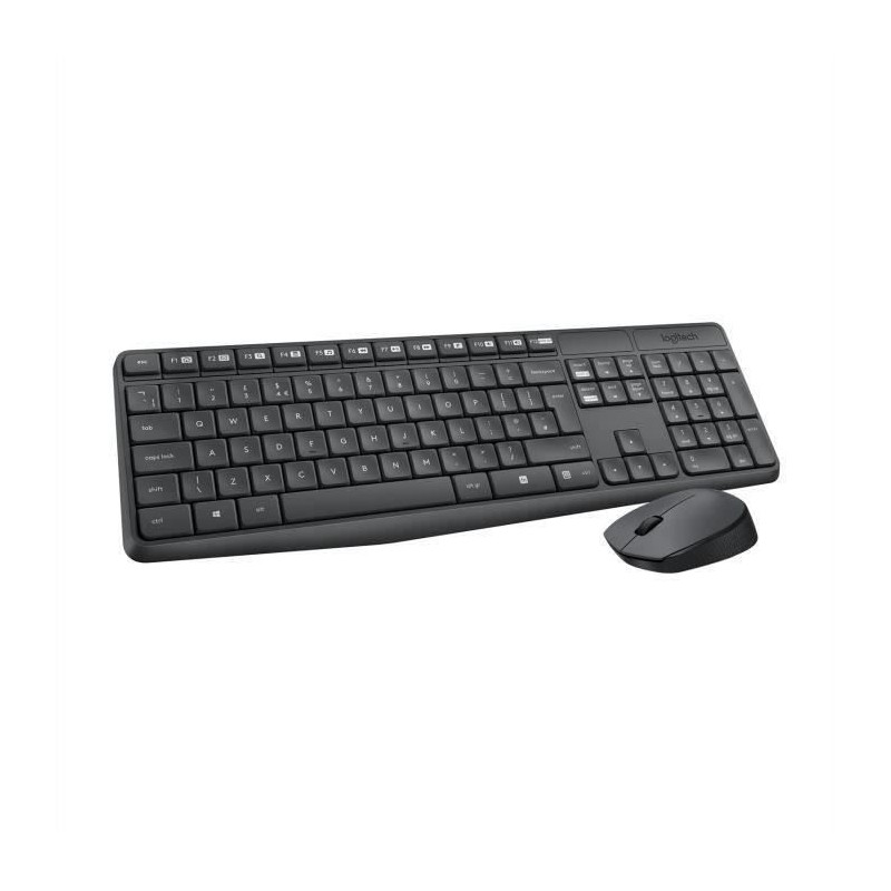 Ensemble Clavier Souris - Sans fil - Logitech - MK235 - AZERTY - Graph Ensemble Clavier Souris - Sans fil - Logitech - MK235 - AZERTY - Graph