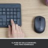 Ensemble Clavier Souris - Sans fil - Logitech - MK235 - AZERTY - Graph Ensemble Clavier Souris - Sans fil - Logitech - MK235 - AZERTY - Graph