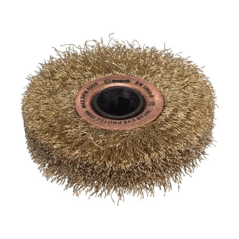 Brosse laiton - Bosch - PRR 10mm - Accessoire pour Texoro - Poncer - J Brosse laiton - Bosch - PRR 10mm - Accessoire pour Texoro - Poncer - J