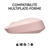 Souris - Sans Fil - Logitech - M171 - Rose - Ambidextre Souris - Sans Fil - Logitech - M171 - Rose - Ambidextre