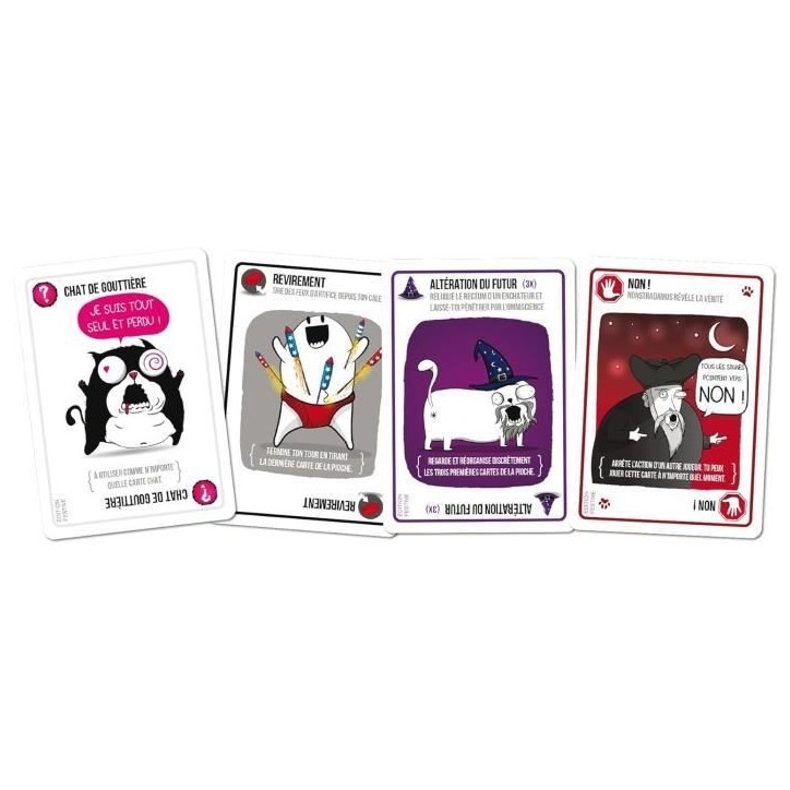 Jeu d'ambiance - ASMODEE - Exploding Kittens : Édition Festive - Pour Adultes - Durée 15 min Jeu d'ambiance - ASMODEE - Exploding Kittens : Édition Festive - Pour Adultes - Durée 15 min