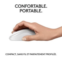 Souris - Sans fil - Logitech - M240 Silent - Blanc