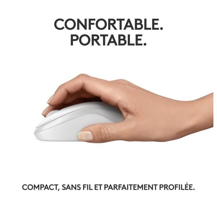Souris - Sans fil - Logitech - M240 Silent - Blanc Souris - Sans fil - Logitech - M240 Silent - Blanc