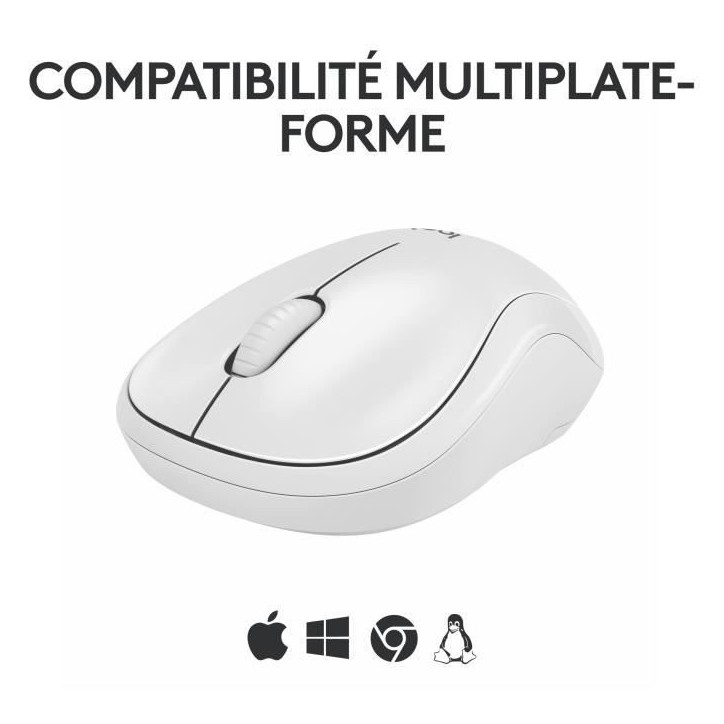 Souris - Sans fil - Logitech - M240 Silent - Blanc Souris - Sans fil - Logitech - M240 Silent - Blanc