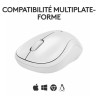 Souris - Sans fil - Logitech - M240 Silent - Blanc Souris - Sans fil - Logitech - M240 Silent - Blanc