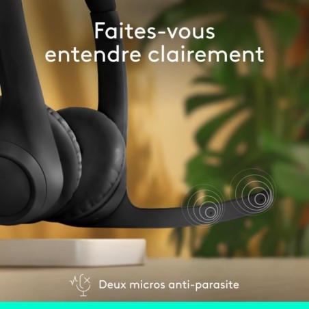 Casque - Sans fil - Logitech - Zone 300 - Bluetooth - Anti-parasite - Noir