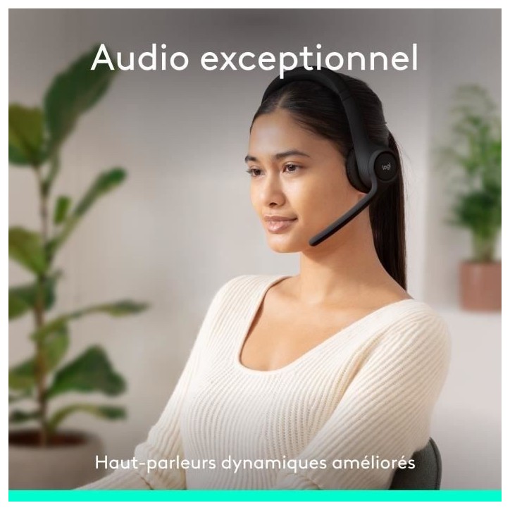 Casque - Sans fil - Logitech - Zone 300 - Bluetooth - Anti-parasite - Noir