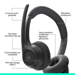 Casque - Sans fil - Logitech - Zone 300 - Bluetooth - Anti-parasite -