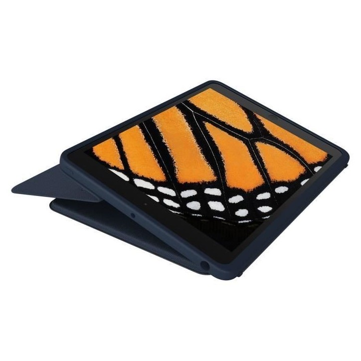 Etui clavier - Logitech - Rugged Combo 3 Touch - AZERTY - Pour iPad (7e, 8e et 9e génération) - Bleu