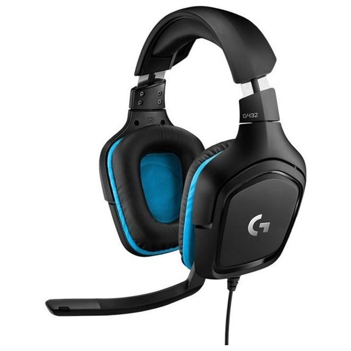 Casque gamer - Filaire - Logitech G - G432 - USB - Xbox One, PS4, Switch, PC, MAC - Noir Casque gamer - Filaire - Logitech G - G432 - USB - Xbox One, PS4, Switch, PC, MAC - Noir