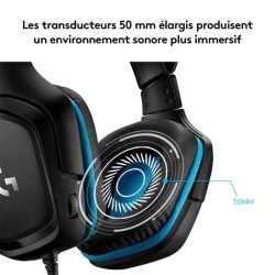 Casque gamer - Filaire - Logitech G - G432 - USB - Xbox One, PS4, Swit