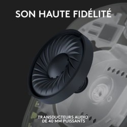 Casque gamer - Sans fil - Logitech G - G435 Lightspeed - Blanc