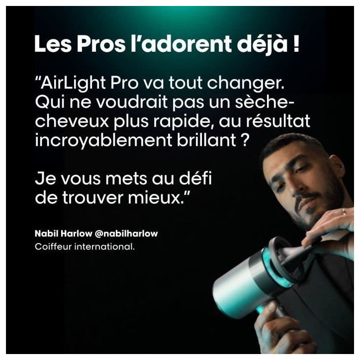 Seche-cheveux - L'Oréal Professionnel - AIRLIGHT PRO - Lumiere infrarouge